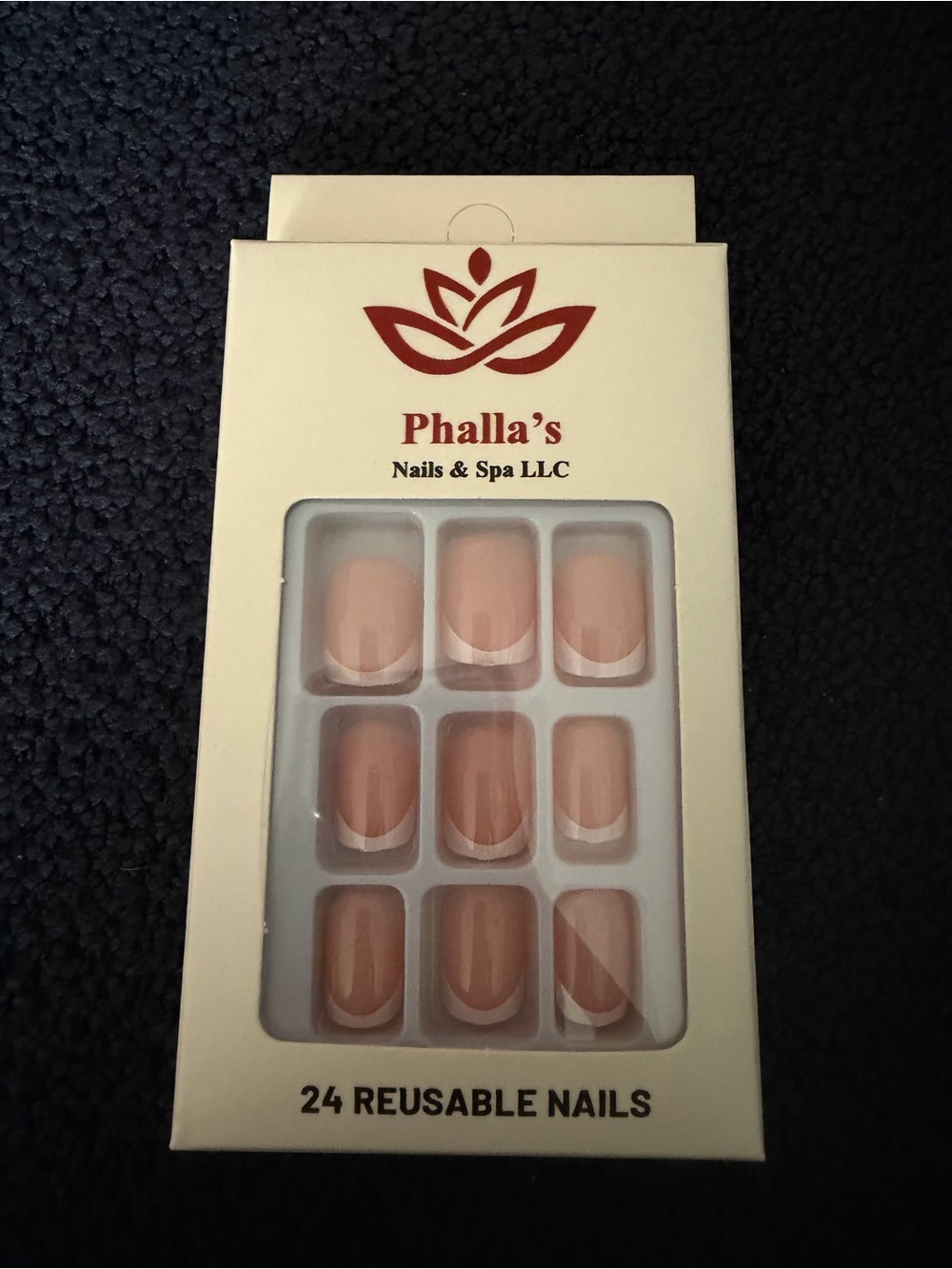 Phalla's Nude Press-On Reusable Nails - 24 Pack
